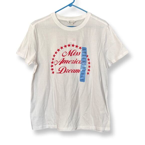 NWT Wildfox Miss American Dream White Cotton T Shirt - Picture 2 of 5